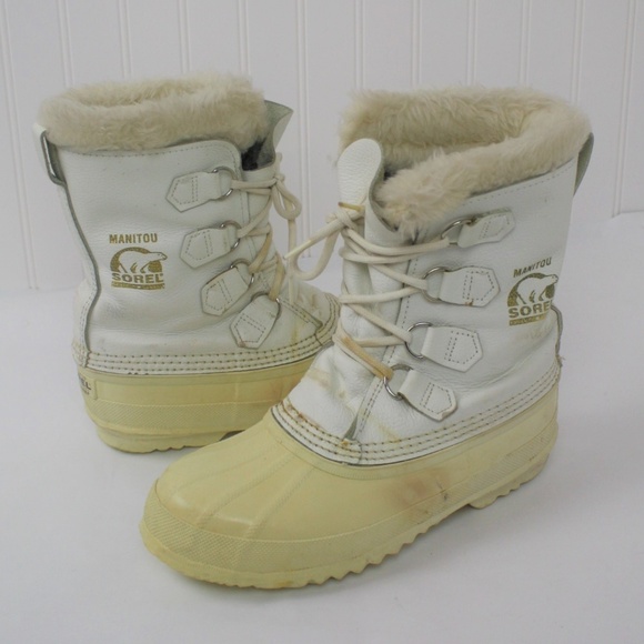 Sorel Shoes - Sorel Manitou White Winter Snow Boots